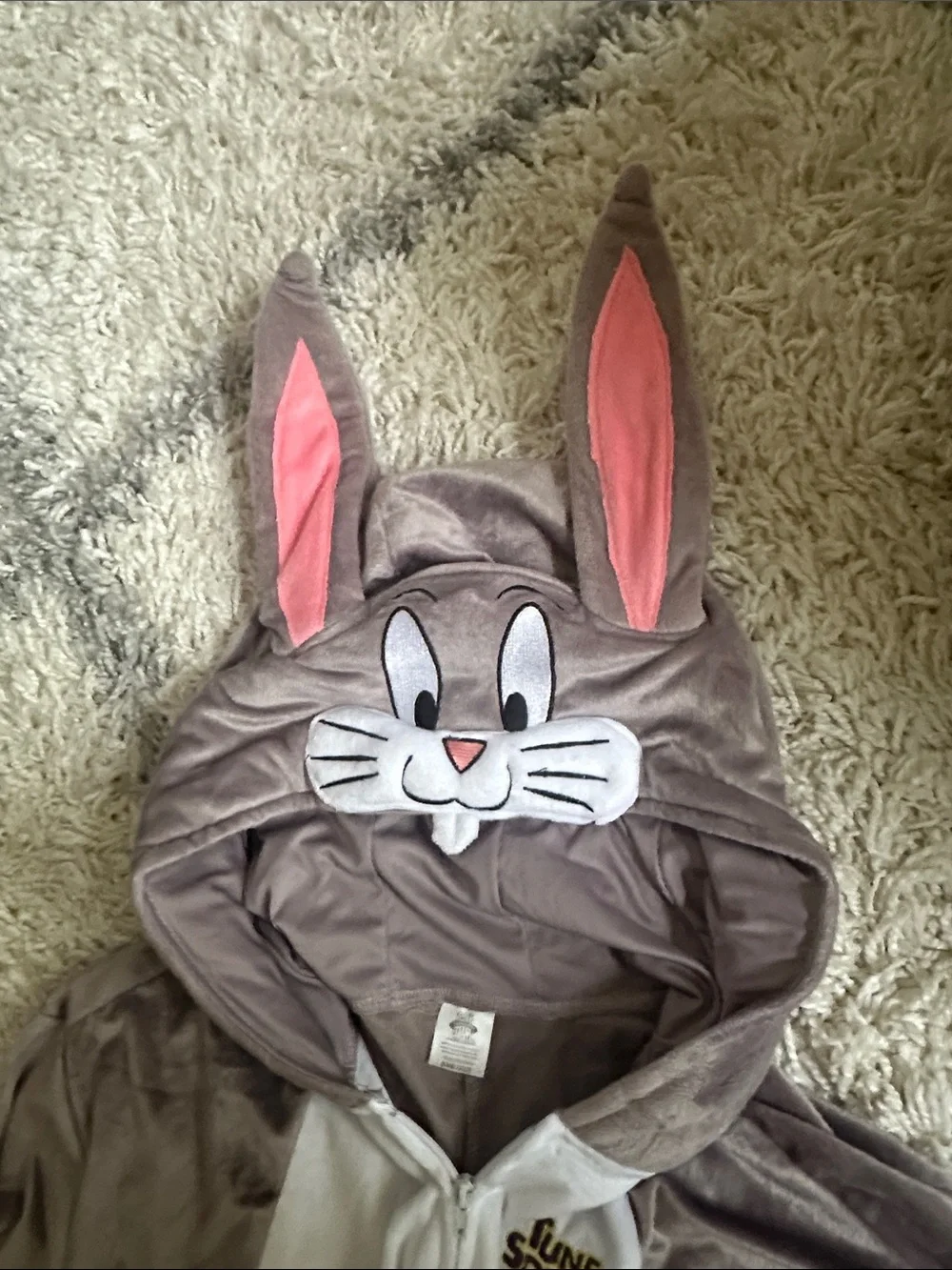 Bugs Bunny Costume Onesie Tune squad Space Jam - Picture 4 of 6